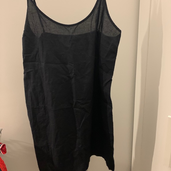 BLACK SLIP DRESS - Picture 1 of 2